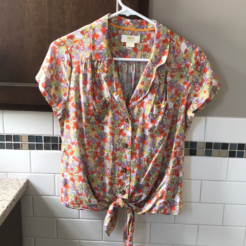 Tie front blouse from Anthropology